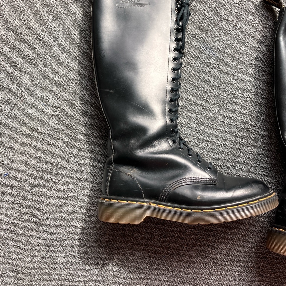 Dr. Martens Black Tall Lace-Up Boots - Picture 8 of 10
